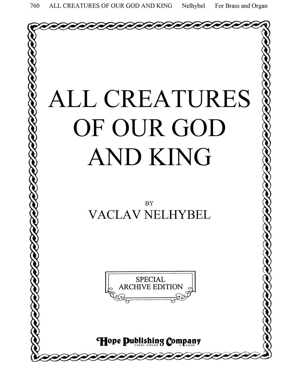 All Creatures of Our God and King - Organ and Brass Cover Image