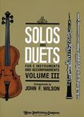 Solos and Duets for C Instruments Vol.III Cover Image
