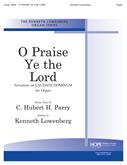 O Praise Ye the Lord - Organ Cover Image