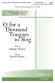 O For a Thousand Tongues to Sing - SATB w-opt. Violin and Hand Drum (included) Cover Image